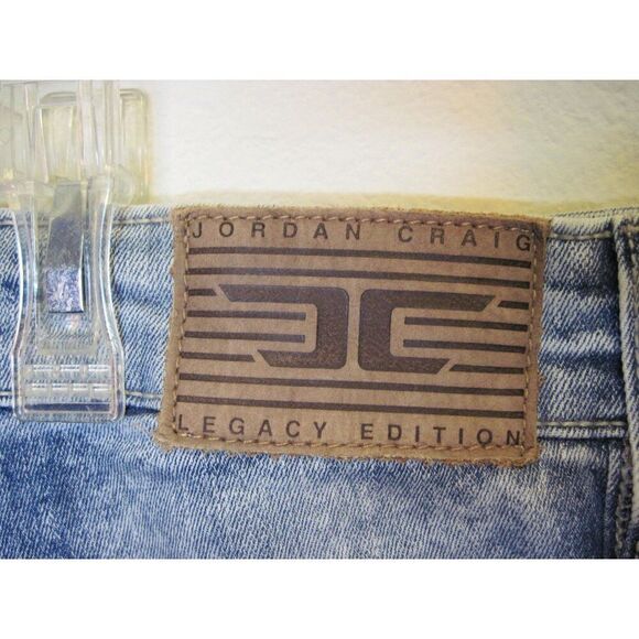 Jordan Craig‎ Legacy Edition Mens Distressed Denim Shorts Red Splatter size 44 - Picture 5 of 13